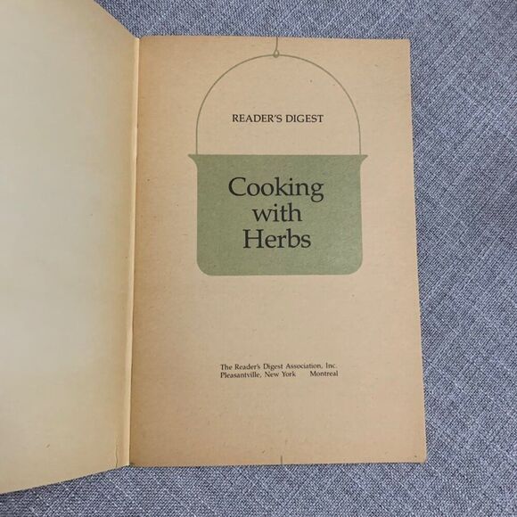 Vintage Readers Digest Cooking With Herbs Paperback Book - Picture 3 of 9